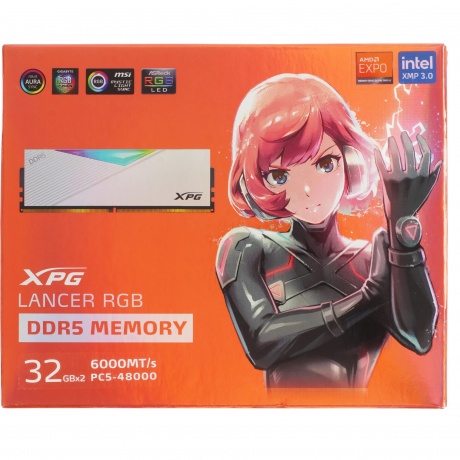 Память оперативная A-Data DDR5 2x32GB 6000MHz (AX5U6000C3032G-DCLARWH) - фото 6