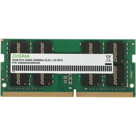Память оперативная Digma DDR4 32GB 3200MHz (DGMAS43200032D) - фото 2