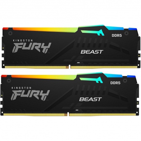 

Память оперативная Kingston DDR5 2x8GB 5200MHz Fury Beast Black (KF552C40BBAK2-16)