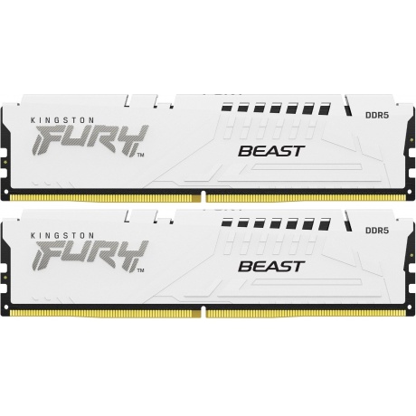 

Память оперативная Kingston DDR5 2x16GB 6000MHz Fury Beast White Expo RTL Gaming (KF560C36BWE2K2-32)