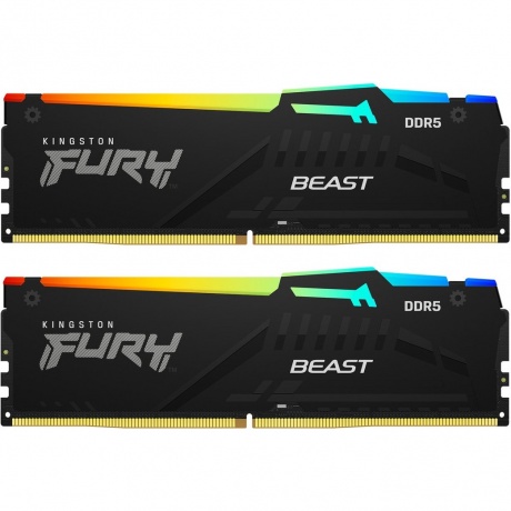 

Память оперативная Kingston DDR5 2x16GB 6400MHz Fury Beast RGB RTL Gaming (KF564C32BBEAK2-32)