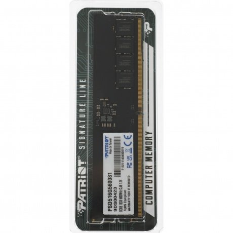 Память оперативная Patriot DDR5 16GB 5600MHz Signature RTL (PSD516G56002) - фото 2