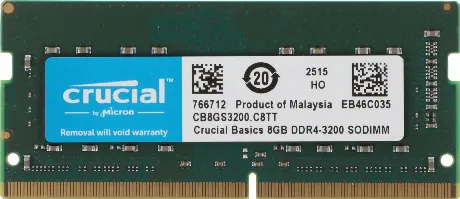 Память оперативная Crucial 8GB Basic SODIMM DDR4-3200 (CB8GS3200...