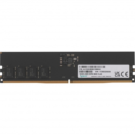 Память оперативная Apacer DDR5 16GB  5600MHz DIMM (AU16GHB56CVBBGH) - фото 1