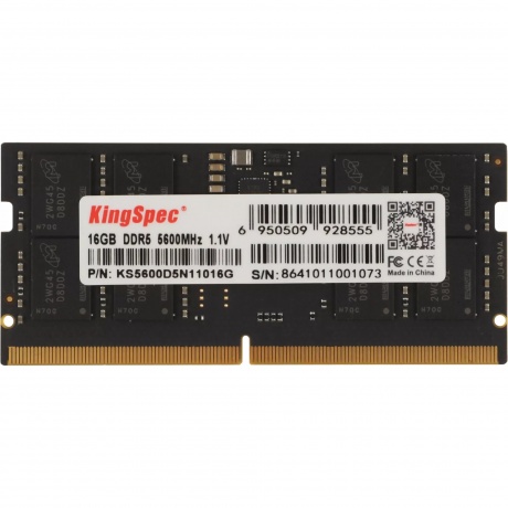 Память оперативная Kingspec DDR5 SO-DIMM 16GB (KS5600D5N11016G) - фото 1