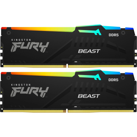 Модуль памяти DIMM 64GB (32GBх2) DDR5-5600 RGB KF556C40BB2AK2-64 KINGSTON
