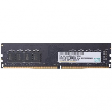 Оперативная память Apacer, DDR4, 16GB (1x16GB), 2666MHz, CL19, DIMM - фото 1