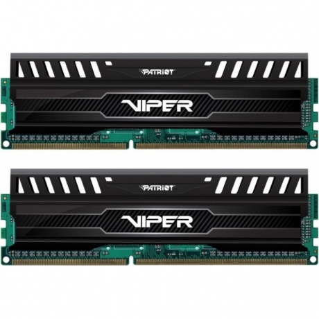 Оперативная память Patriot Viper 3, DDR3, 16GB (2x8 GB), 1600 MHz, CL10, DIMM, радиатор, черный