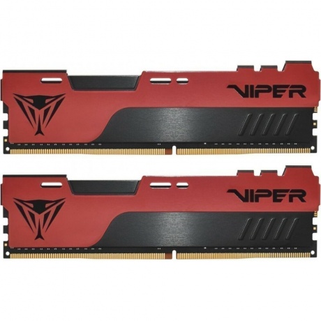 Оперативная память Patriot Viper Elite II, DDR4, 16GB (2x8 GB), 2666 MHz, CL16, DIMM, радиатор, красный