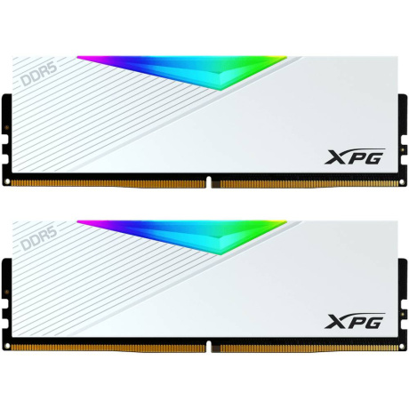 Модуль памяти DIMM 16Gb DDR5 PC48000 6000MHz ADATA Lancer RGB White (AX5U6000C3016G-DCLARWH)