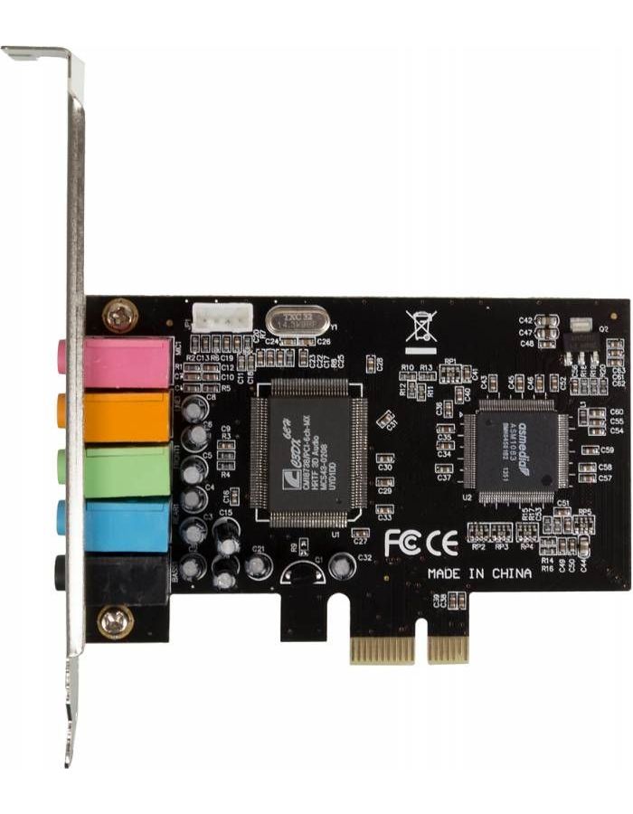 Звуковая карта PCI-E 8738 (C-Media CMI8738 (LX/SX)) 5.1 контроллер asia ms9904 asia pcie 4s pci e 4xcom ret