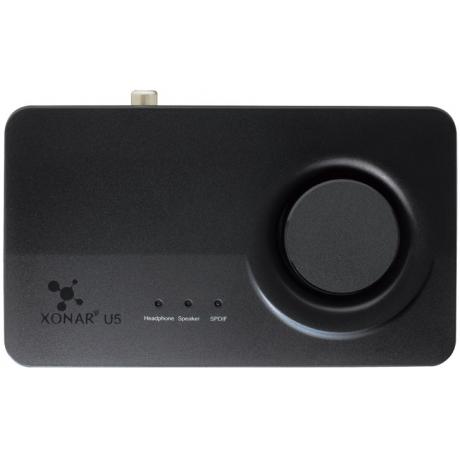 Звуковая карта Asus USB Xonar U5 (С-Media CM6631A) 5.1 Ret - фото 2