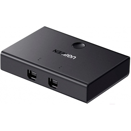 

Сплиттер UGREEN 30345 (30345) USB 2.0 Sharing S Witch 2x1. черный