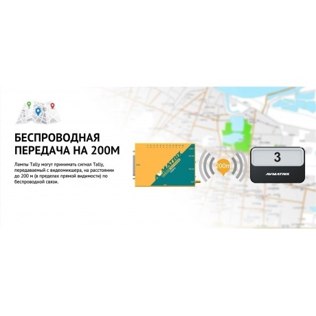 Блок сигнализации AVMATRIX TS3019-RX Tally беспроводной - фото 6