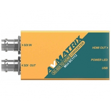 Конвертер AVMATRIX Mini SC1112 преобразования 3G-SDI в HDMI - фото 2