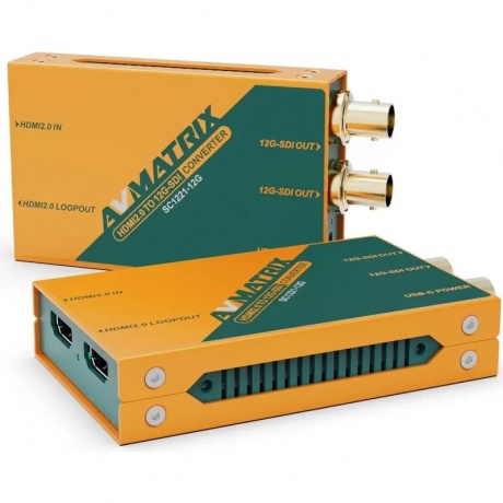 Конвертер AVMATRIX SC1221-12G 4K60 HDMI2.0 в 12G-SDI