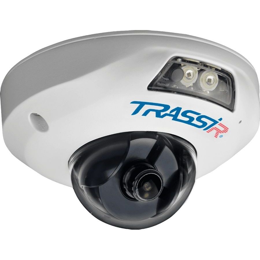Видеокамера IP Trassir TR-D4121IR1 3.6мм белый видеокамера ip trassir tr w2c1 trassir cloud 1000 2 8 2 8мм