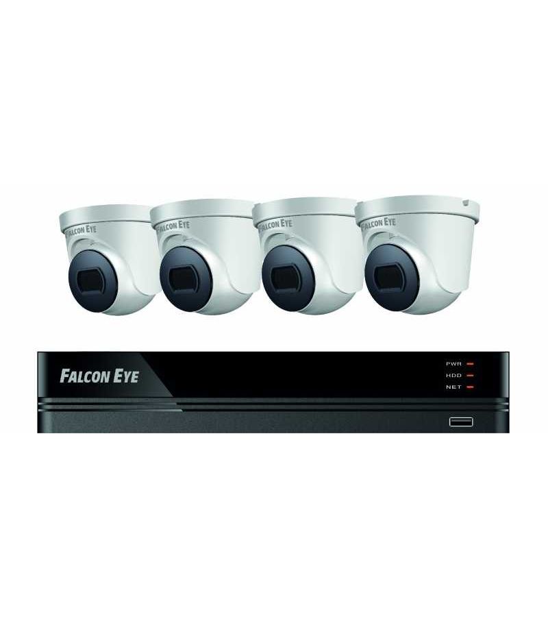 Комплект видеонаблюдения Falcon Eye FE-104MHD Дом SMART камера видеонаблюдения falcon eye fe mhd dz2 35 2 8 12мм белый