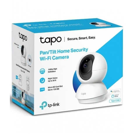 Камера видеонаблюдения TP-Link TAPO C200 4мм белый - фото 3