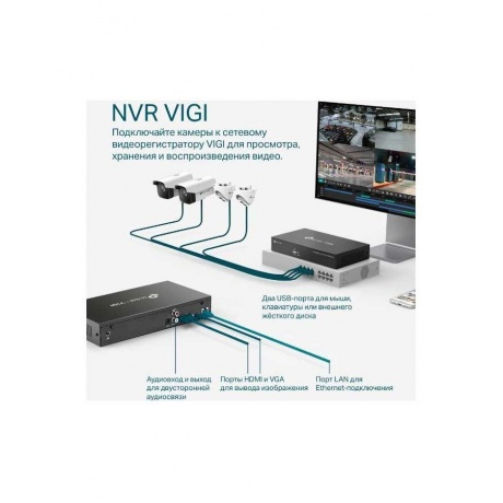 Видеорегистратор TP-Link NVR VIGI NVR1008H - фото 6