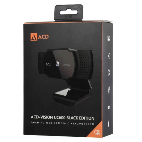 Веб-камера ACD-Vision UC600 Black Edition CMOS черный (ACD-DS-UC600 BE) - фото 18