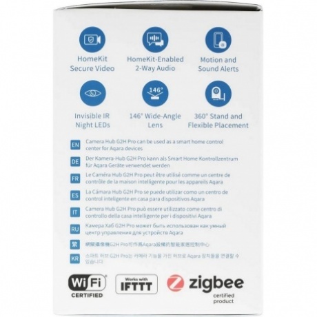 Камера видеонаблюдения IP Aqara Camera Hub G2H Pro Wi-Fi 4-4мм цв. корп.:белый (CH-C01) - фото 6