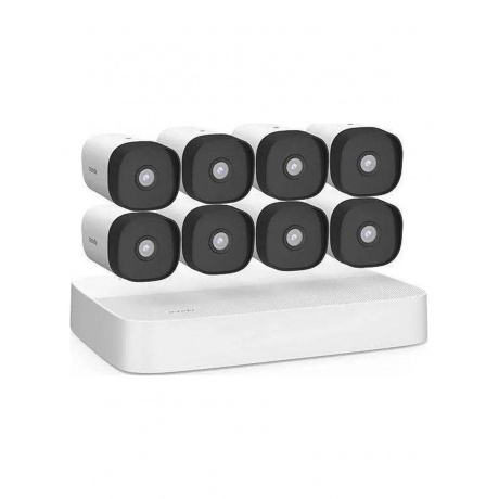 

Tenda K8P-4TR Система видеонаблюдения, 8 цилиндрических уличных IP-камеры и видеорегистратор, 2560x1440, 25 кадр./сек, CMOS, 4Мп, PoE, ночная съемка, датчик движения, IP66