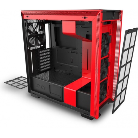 Корпус NZXT H710 (CA-H710B-BR) Black/Red - фото 6