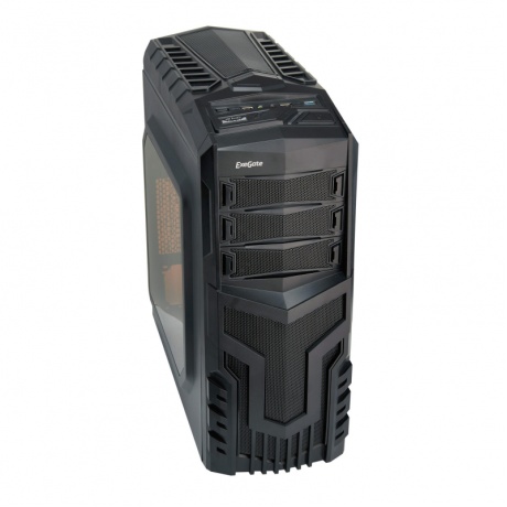 Корпус ExeGate Miditower EVO-8204N (EX277154RUS) Black/Red Light - фото 2