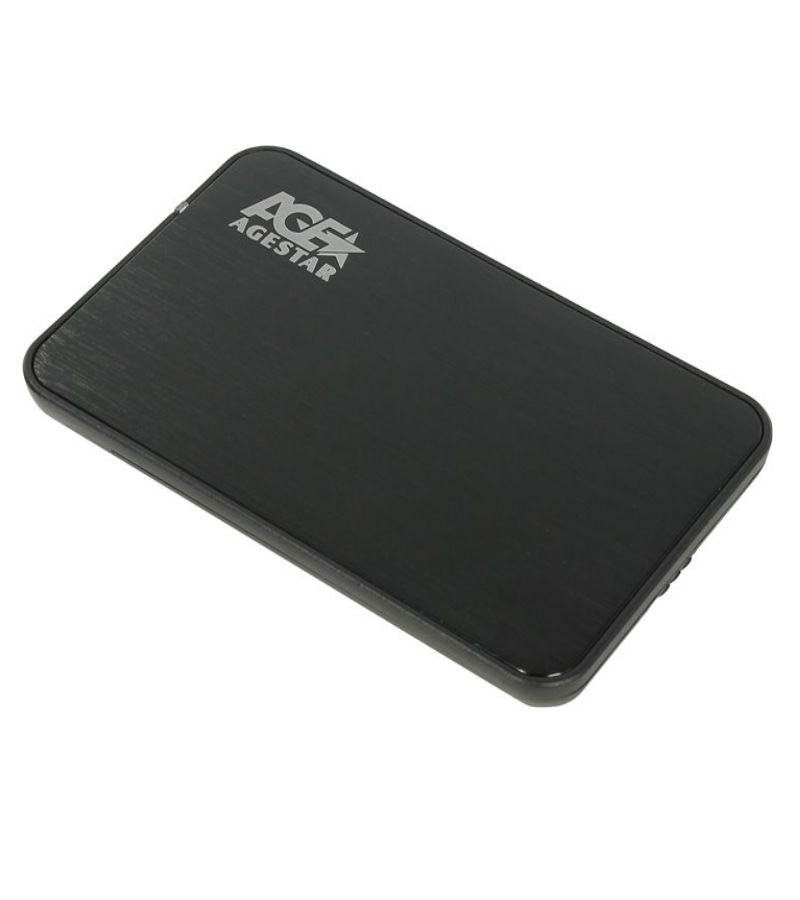 Внешний корпус для HDD/SSD AgeStar 3UB2A8-6G SATA III пластик/алюминий черный 2.5"