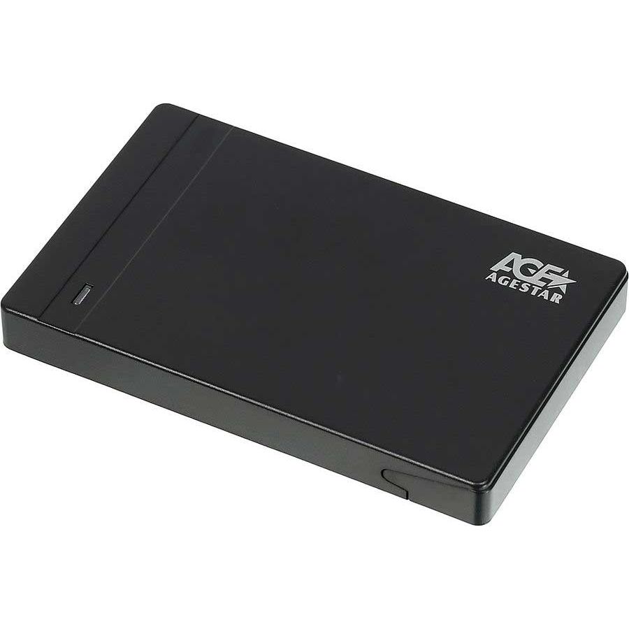 Внешний корпус для HDD/SSD AgeStar 3UB2P3 SATA III пластик черный 2.5 внешний корпус для hdd ssd agestar 31ubcp3 sata пластик черный 2 5