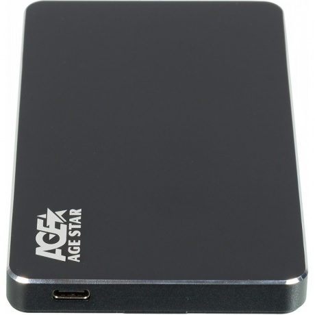 Внешний корпус для HDD/SSD AgeStar 3UB2AX2 SATA I/II/III алюминий черный 2.5&quot; - фото 1