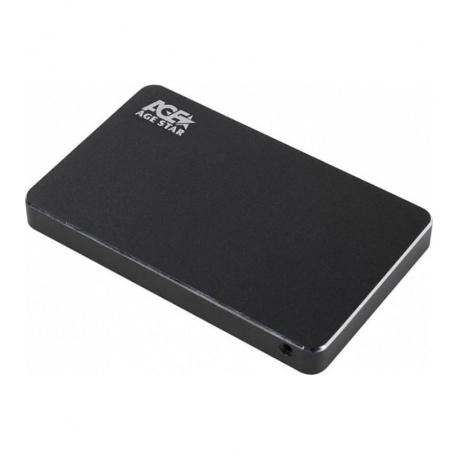 Внешний корпус для HDD/SSD AgeStar 3UB2AX1 SATA I/II/III алюминий черный 2.5&quot; - фото 1