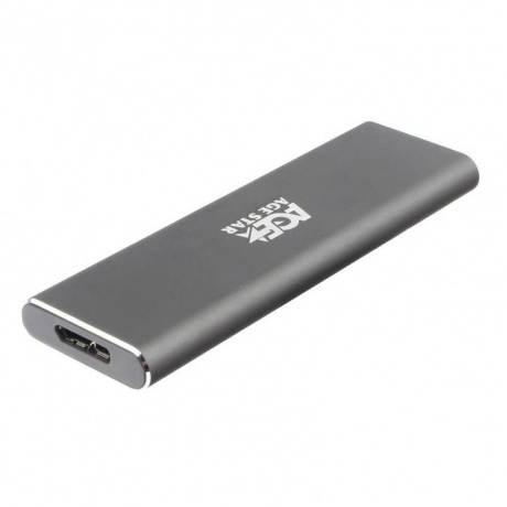 Внешний корпус SSD AgeStar 3UBNF1 m2 NGFF 2280 B-Key USB 3.0 алюминий серый - фото 1