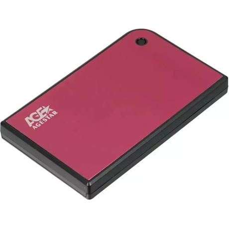 Внешний корпус для HDD/SSD AgeStar 3UB2A14 SATA II пластик/алюминий красный 2.5"