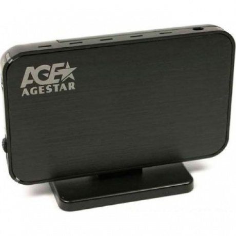 Внешний корпус для HDD AgeStar 3UB3A8-6G SATA II пластик черный 3.5"