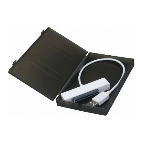 Внешний корпус для HDD/SSD AgeStar SUBCP1 SATA пластик черный 2.5&quot; - фото 2