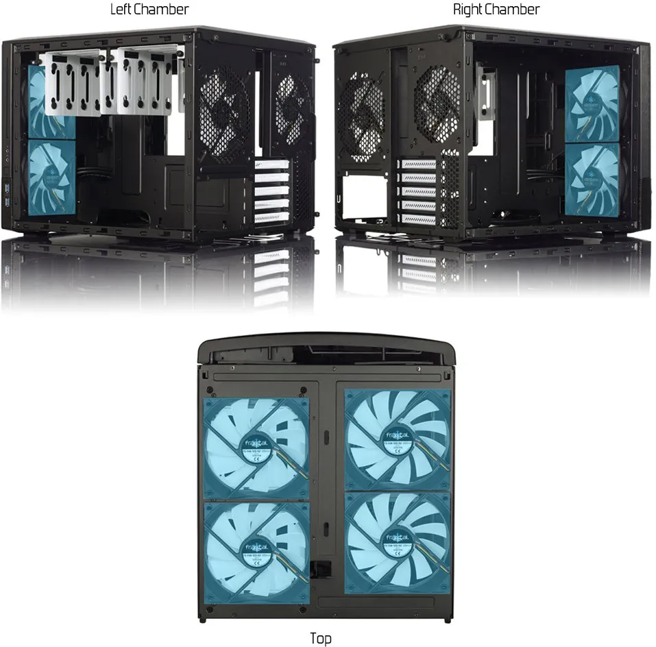 Корпус Fractal Design Node 804 (FD-CA-NODE-804-BL-W) - фото 6