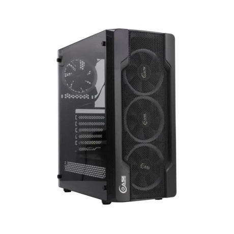 Корпус Powercase Mistral X4 Mesh LED (CMIXB-L4) Black - фото 1