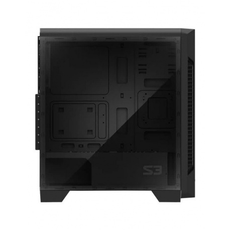 Корпус Zalman S3 Tempered Glass Window Black - фото 3