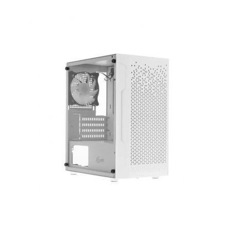 Корпус Powercase Mistral Micro Z3W Mesh LED Tempered Glass (CMIMZW-L3) White - фото 13