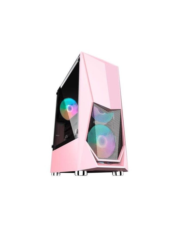 цена Корпус 1stPlayer DK-3 ATX Tempered Glass (DK-3-PK-3G6) Pink