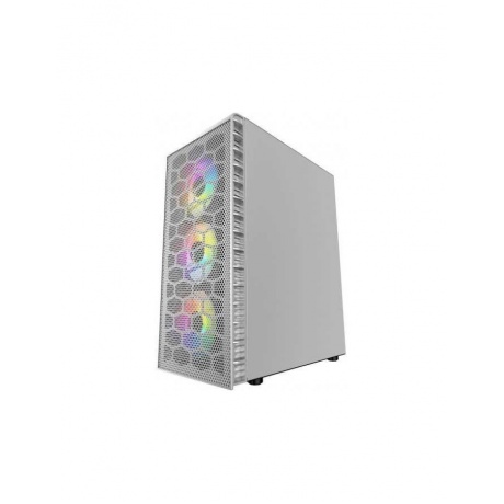 Корпус Powercase Mistral Z4C Tempered Glass Mesh (CMIZ4CW-L4) White - фото 2