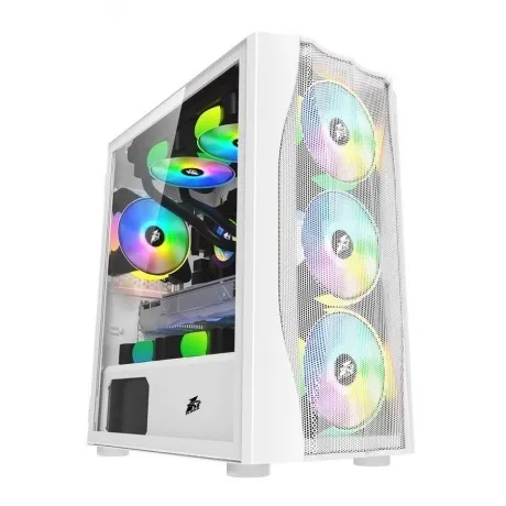 Корпус 1stPlayer Firebase X3-M White (X3-M-WH-4F1-W)