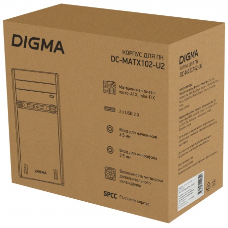 Корпус Digma DC-MATX102-U2 - фото 18
