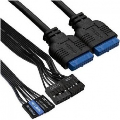 Корпус ExeGate Minitower BA-309U2-AA400 Black EX286439RUS - фото 2