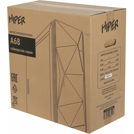 Корпус Hiper A68 черный - фото 10