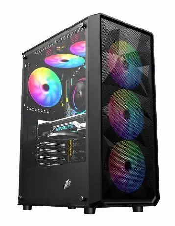 Корпус 1stPlayer FD3 Black FD3-BK-4F1
