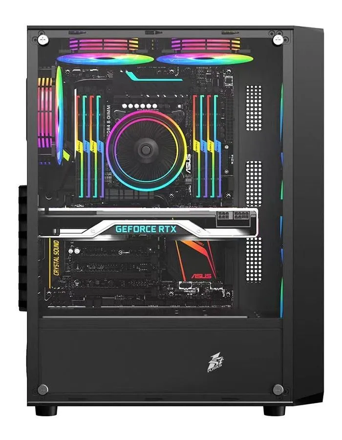 Корпус 1stPlayer FD3 Black FD3-BK-4F1 - фото 6