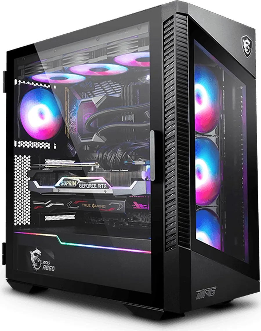 Корпус MSI MPG VELOX 100R, ATX, BLACK - фото 1